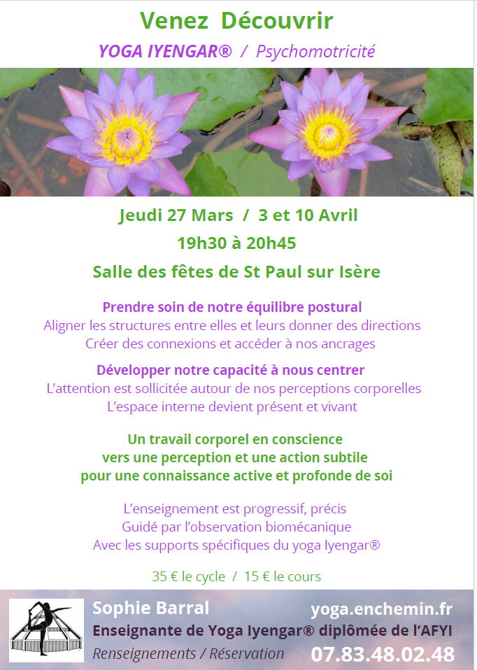 YOGA SEANCE 27.03 3 ET 10.04