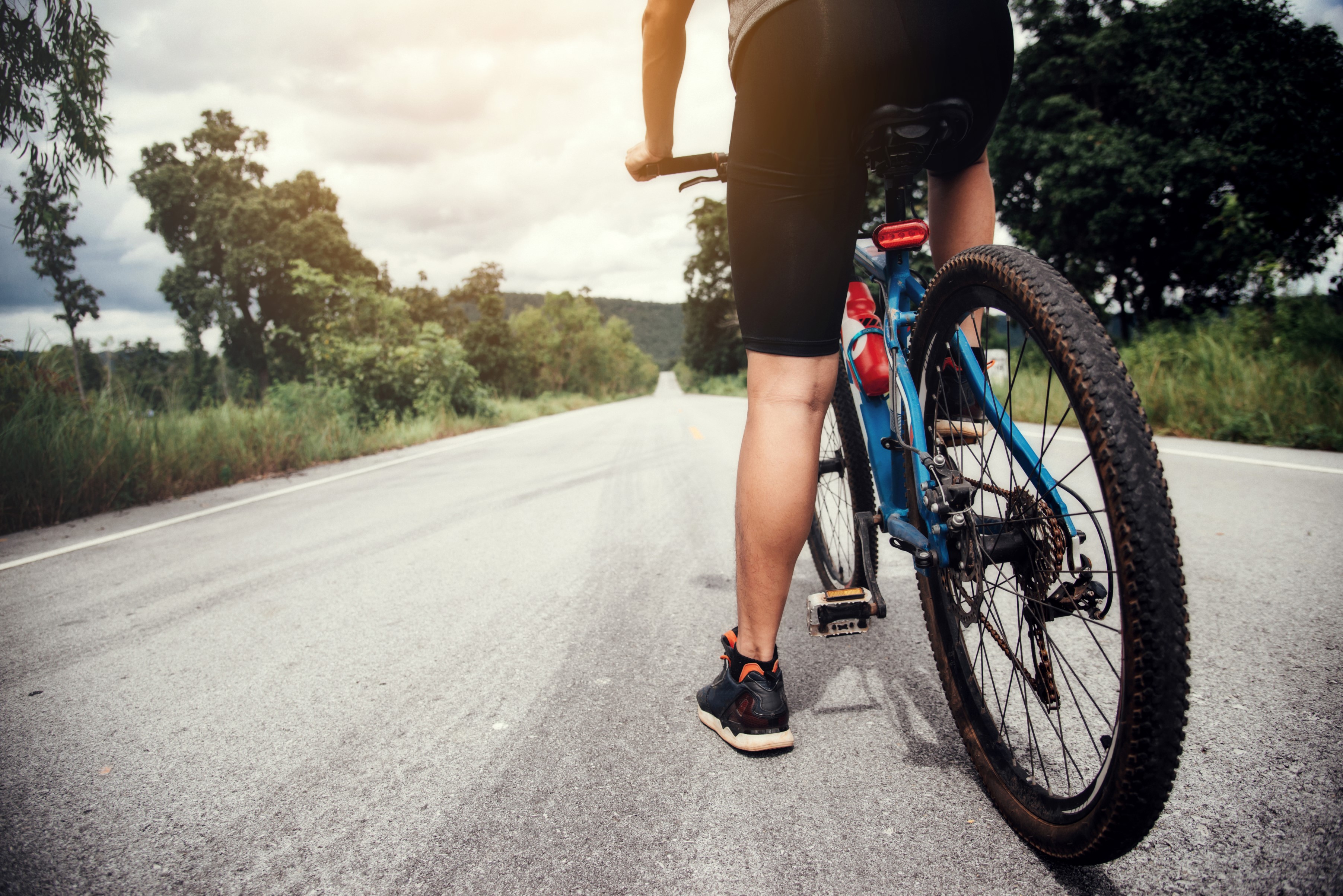 cyclist man racing bike outdoor